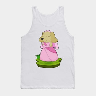 Dog Bride Veil Wedding Tank Top